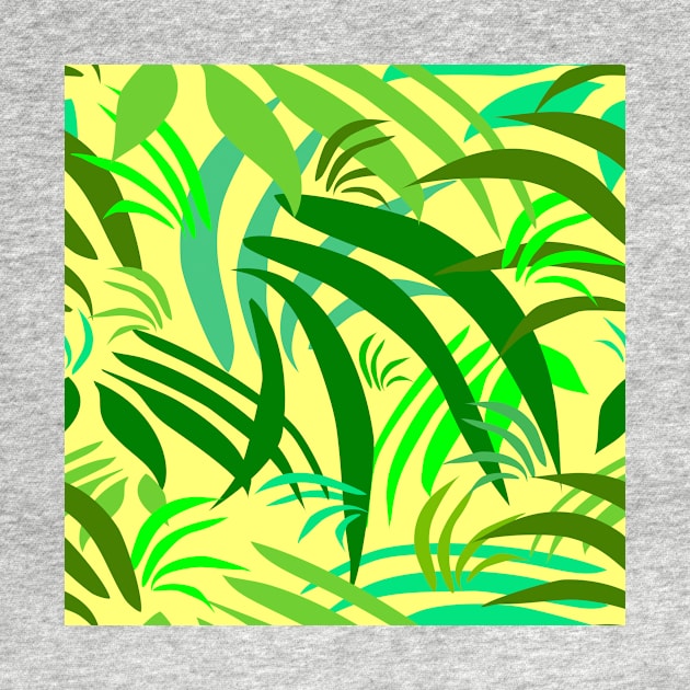 Fronds on Yellow Repeat 5748 by ArtticArlo